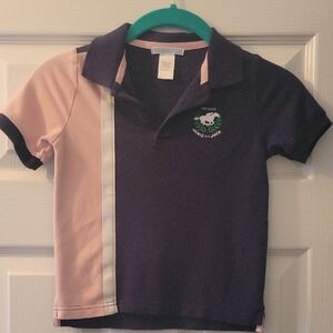 Janie and Jack Purple and Pink Polo Shirt